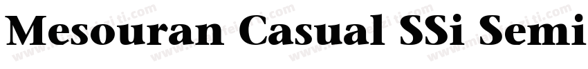 Mesouran Casual SSi Semi Bold字体转换